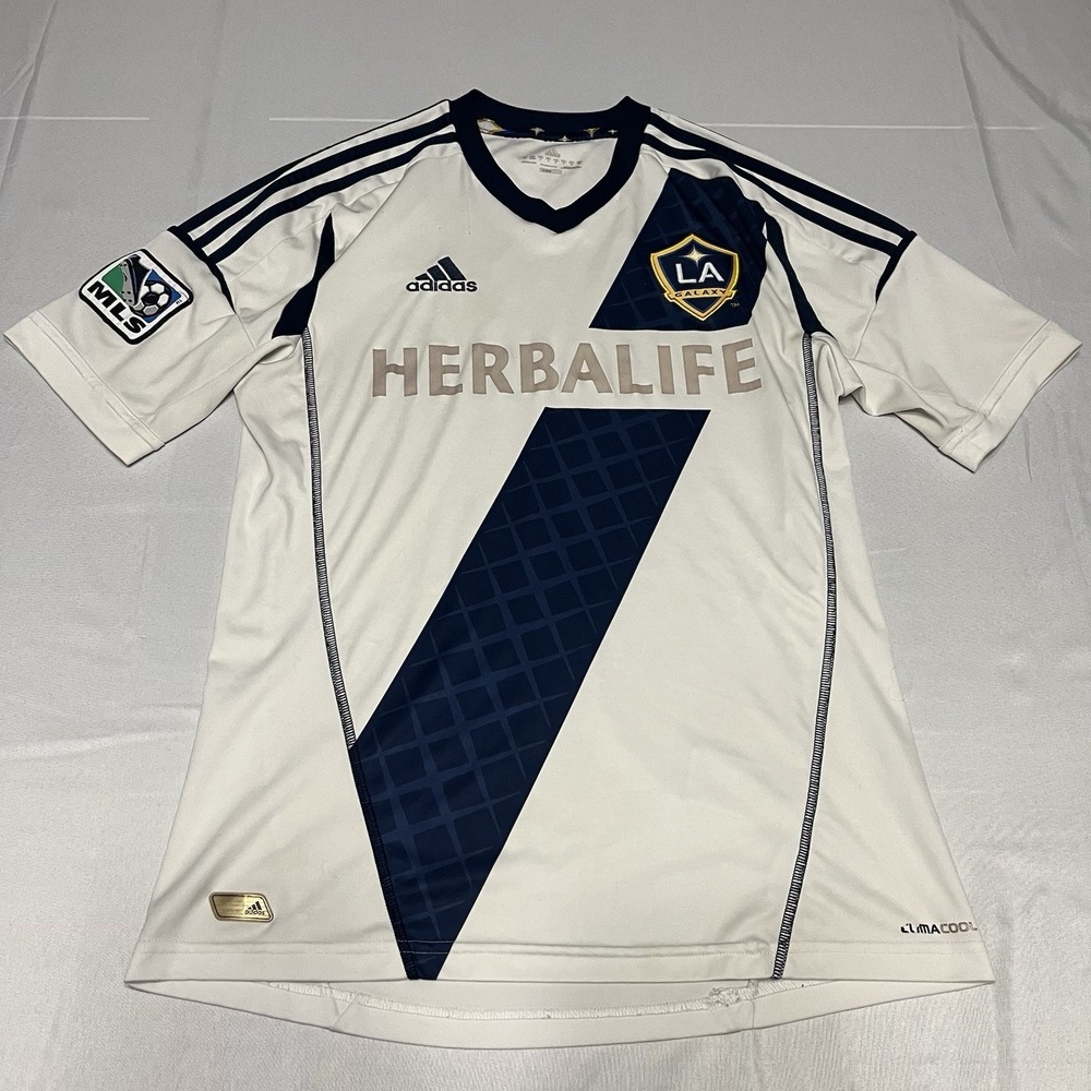 LA Galaxy Adidas 2013 Home Soccer Jersey Size Small MLS Y2K